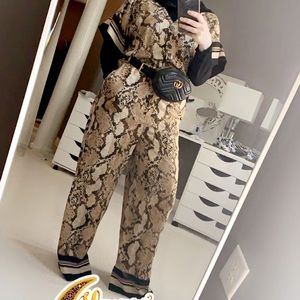 Snakeskin jumpsuit